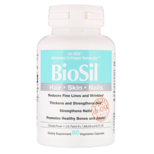BioSil by Natural Factors, BioSil, ch-OSA Advanced Collagen Generator, 60 Vegetarian Capsules - The Supplement Shop