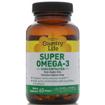 Country Life, Super Omega-3, Concentrated, 60 Softgels - The Supplement Shop