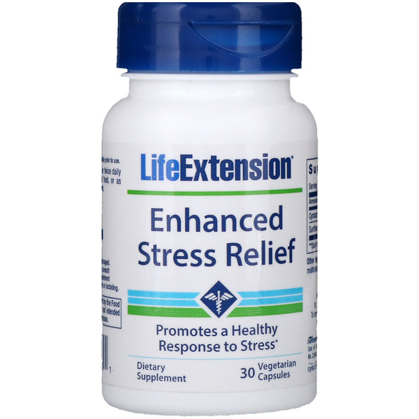 Life Extension, Enhanced Stress Relief, 30 Vegetarian Capsules - The Supplement Shop