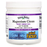 Natural Factors, Stress-Relax, Magnesium Citrate, Berry Drink Mix, 8.8 oz (250 g) - The Supplement Shop