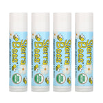 Sierra Bees, Organic Lip Balms, Unflavored, 4 Pack, .15 oz (4.25 g) Each - The Supplement Shop