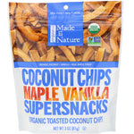 Made in Nature, Organic Coconut Chips, Maple Vanilla Supersnacks, 3 oz (85 g) - The Supplement Shop