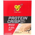 BSN, Protein Crisp, Vanilla Marshmallow, 12 Bars, 1.97 oz (56 g) Each - The Supplement Shop