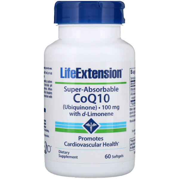 Life Extension, Super-Absorbable CoQ10, 100 mg, 60 Softgels - The Supplement Shop
