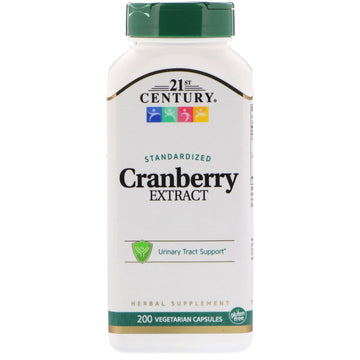 21st Century, Cranberry Extract, Standardized, 200 Vegetarian Capsules