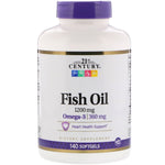 21st Century, Fish Oil, 1,200 mg, 140 Softgels - The Supplement Shop