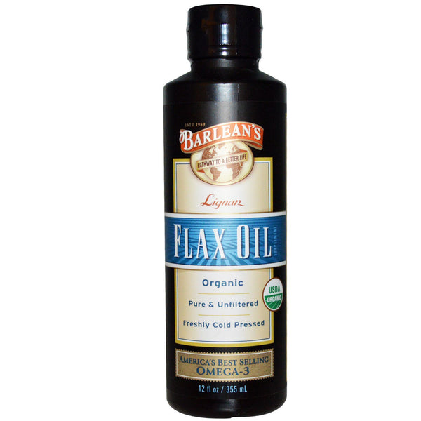 Barlean's, Organic Lignan Flax Oil, 12 fl oz (355 ml) - The Supplement Shop