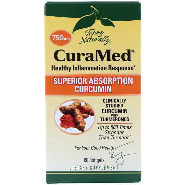 EuroPharma, Terry Naturally, CuraMed, 750 mg, 60 Softgels - The Supplement Shop