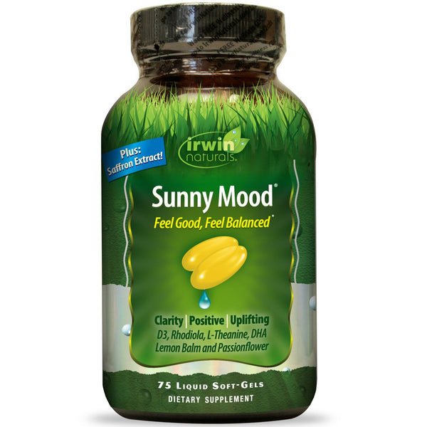 Irwin Naturals, Sunny Mood, 75 Liquid Soft-Gels - The Supplement Shop