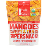 Made in Nature, Organic Dried Mangoes, Sweet & Tangy Supersnacks, 8 oz (227 g) - The Supplement Shop