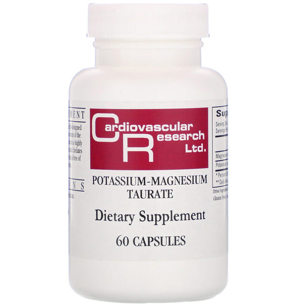 Cardiovascular Research, Potassium-Magnesium Taurate, 60 Capsules - The Supplement Shop