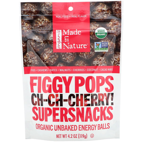 Made in Nature, Organic Figgy Pops, Ch-Ch-Chery Supersnacks, 4.2 oz (119 g) - The Supplement Shop