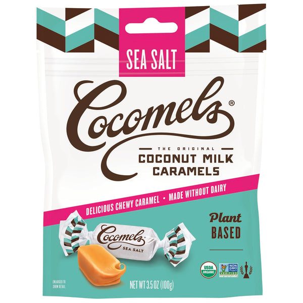 Cocomels, Organic, Coconut Milk Caramels, Sea Salt, 3.5 oz (100 g) - The Supplement Shop