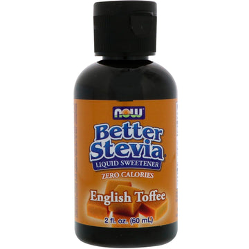 Now Foods, Better Stevia, Zero-Calorie Liquid Sweetener, English Toffee, 2 fl oz (60 ml)