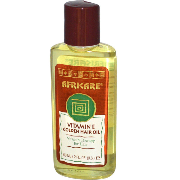 Cococare, Africare, Vitamin E Golden Hair Oil, 2 fl oz (60 ml) - The Supplement Shop