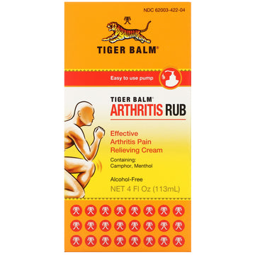 Tiger Balm, Arthritis Rub, Alcohol-Free, 4 fl oz (113 ml)