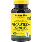 Nature's Plus, Mega-Stress Complex, 90 Tablets - The Supplement Shop