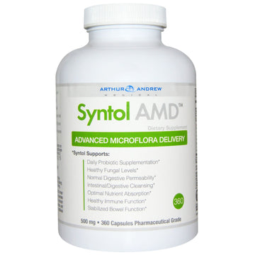 Arthur Andrew Medical, Syntol AMD, Advanced Microflora Delivery, 500 mg, 360 Capsules