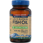 Wiley's Finest, Wild Alaskan Fish Oil, Easy Swallow Minis, 450 mg, 180 Softgels - The Supplement Shop