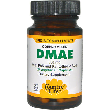 Country Life, Coenzymized DMAE, 350 mg, 50 Vegetarian Capsules