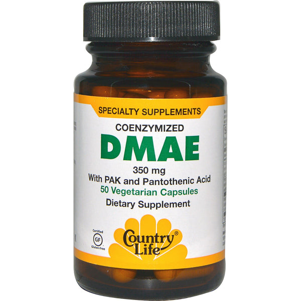 Country Life, Coenzymized DMAE, 350 mg, 50 Vegetarian Capsules - The Supplement Shop
