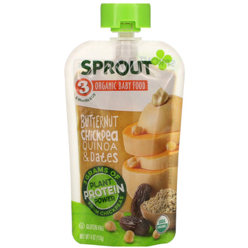 Sprout Organic, Baby Food, Stage 3, Butternut Chickpea, Quinoa & Dates, 4 oz (113 g)