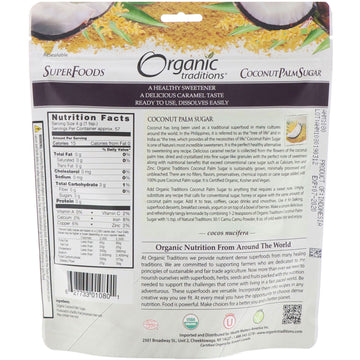 Organic Traditions, Coconut Palm Sugar, 8 oz (227 g)