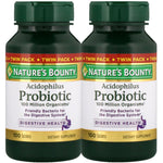Nature's Bounty, Acidophilus Probiotic, Twin Pack, 100 Tablets Each - The Supplement Shop