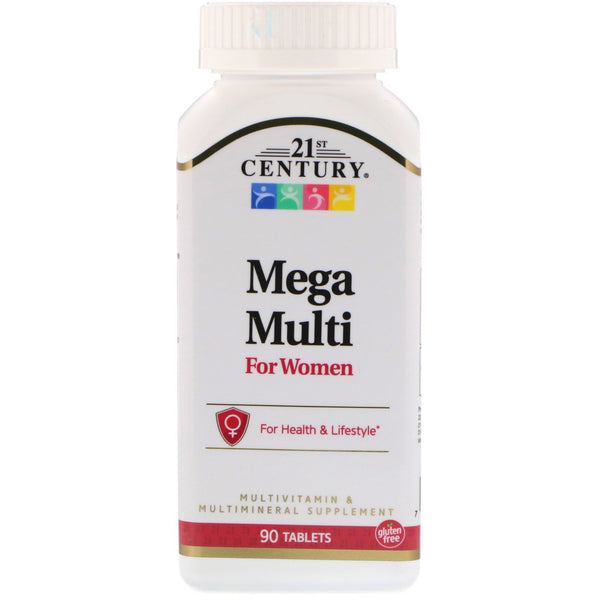 21st Century, Mega Multi, For Women, Multivitamin & Multimineral, 90 Tablets - The Supplement Shop