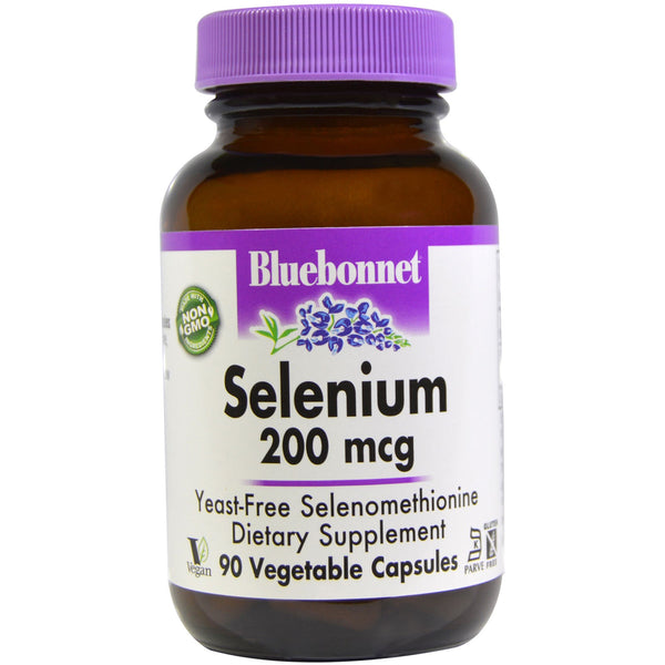 Bluebonnet Nutrition, Selenium, Selenomethionine, 200 mcg, 90 Vegetable Capsules - The Supplement Shop