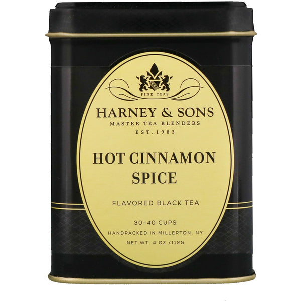Harney & Sons, Black Tea, Hot Cinnamon Spice, 4 oz - The Supplement Shop