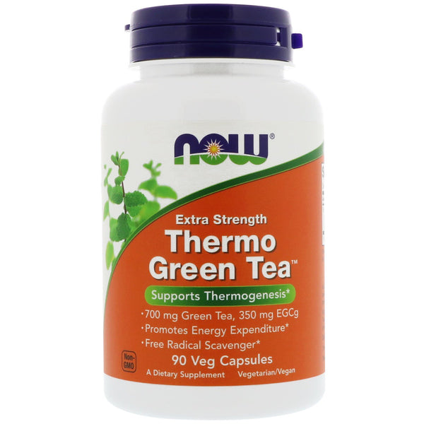 Now Foods, Thermo Green Tea, Extra Strength, 90 Veg Capsules - The Supplement Shop