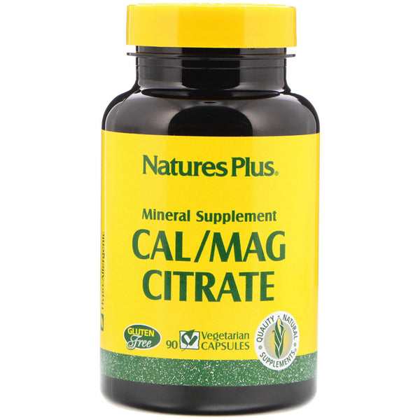 Nature's Plus, Cal/Mag Citrate, 90 Vegetarian Capsules - The Supplement Shop