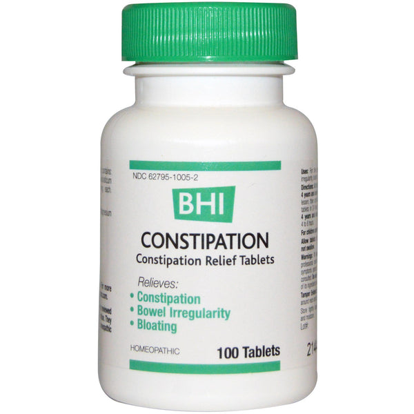 MediNatura, BHI, Constipation, 100 Tablets - The Supplement Shop