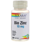 Solaray, Bio Zinc, 15 mg, 100 VegCaps - The Supplement Shop