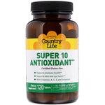 Country Life, Super 10 Antioxidant, 120 Tablets - The Supplement Shop