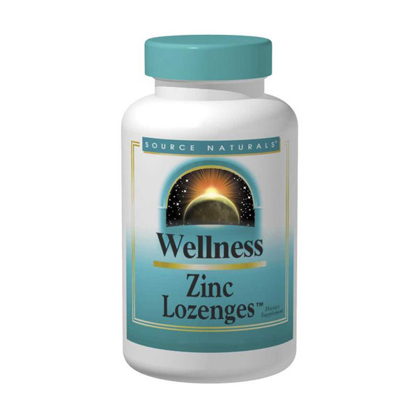 Source Naturals, Wellness, Zinc Lozenges, Peach-Raspberry, 23 mg, 120 Lozenges - The Supplement Shop