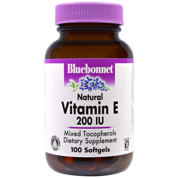 Bluebonnet Nutrition, Vitamin E, 200 IU, 100 Softgels - The Supplement Shop