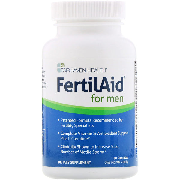 Fairhaven Health, FertilAid for Men, 90 Capsules - The Supplement Shop