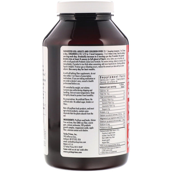 Yerba Prima, Prebiotic Colon Care Formula, 12 oz (340 g) - The Supplement Shop