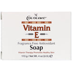 Cococare, Vitamin E Soap, Fragrance Free Antioxidant, 4 oz (113 g) - The Supplement Shop
