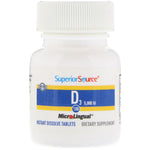 Superior Source, Extra Strength Vitamin D3, 5,000 IU, 100 MicroLingual Instant Dissolve Tablets - The Supplement Shop