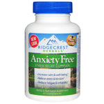 RidgeCrest Herbals, Anxiety Free, Stress Relief Complex, 60 Vegan Caps - The Supplement Shop