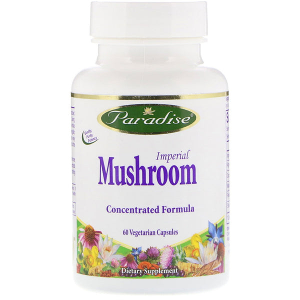 Paradise Herbs, Imperial Mushroom, Immune Formula, 60 Vegetarian Capsules - The Supplement Shop