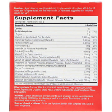 21st Century, ImmuBlast-C, Effervescent Drink Mix, Ultimate Orange, 1,000 mg, 30 Packets, .317 oz (9 g) Each