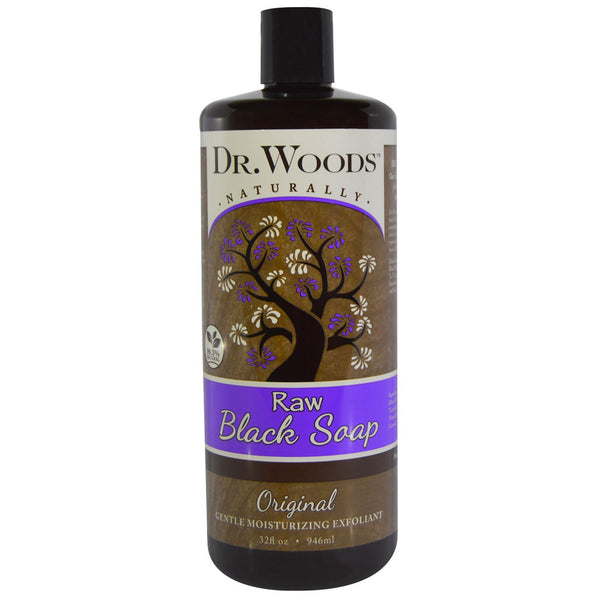 Dr. Woods, Raw Black Soap, Original, 32 fl oz (946 ml) - The Supplement Shop