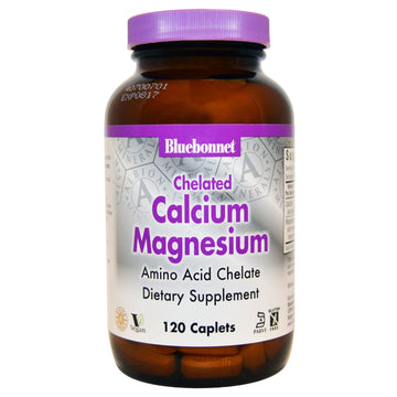 Bluebonnet Nutrition, Calcium Magnesium, Chelated, 120 Caplets