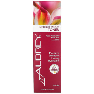 Aubrey Organics, Revitalizing Therapy Toner, Dry Skin, 3.4 fl oz (100 ml)