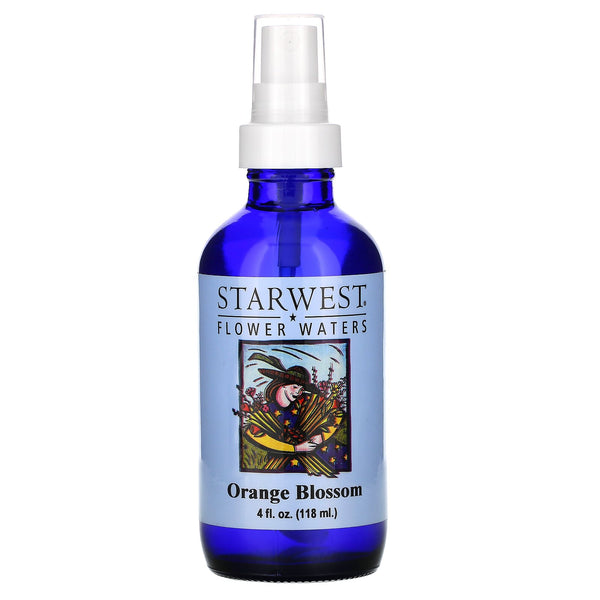 Starwest Botanicals, Flower Waters, Orange Blossom, 4 fl oz (118 ml) - The Supplement Shop