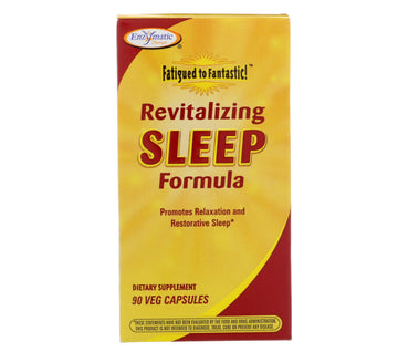 Enzymatic Therapy, Fatigued to Fantastic!, Revitalizing Sleep Formula, 90 Veg Capsules